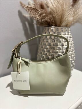 Rachel Zoe Pale Sage Shoulder Bag with Gold Hardware